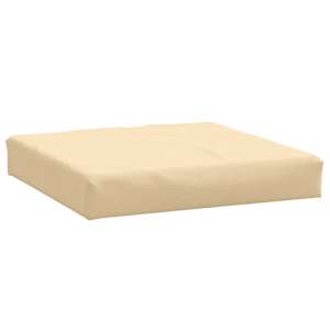 vidaXL euroaluse istmepadi, beež, 60x60x9,5 cm, kangas