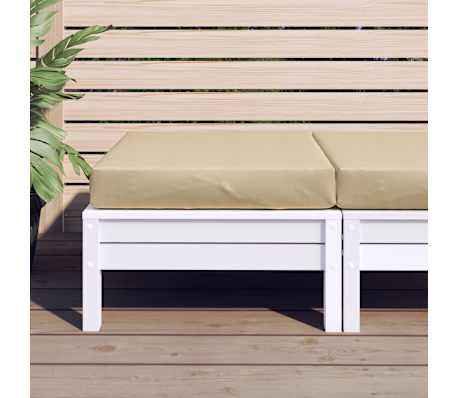vidaXL Coussin de palette beige m&eacute;lang&eacute; 60x60x9,5 cm tissu
