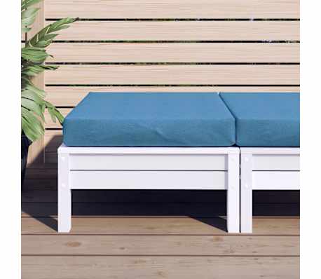 vidaXL Palettenkissen Melange Blau 60x60x9,5 cm Stoff