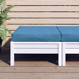 vidaXL Palettenkissen Melange Blau 60x60x9,5 cm Stoff