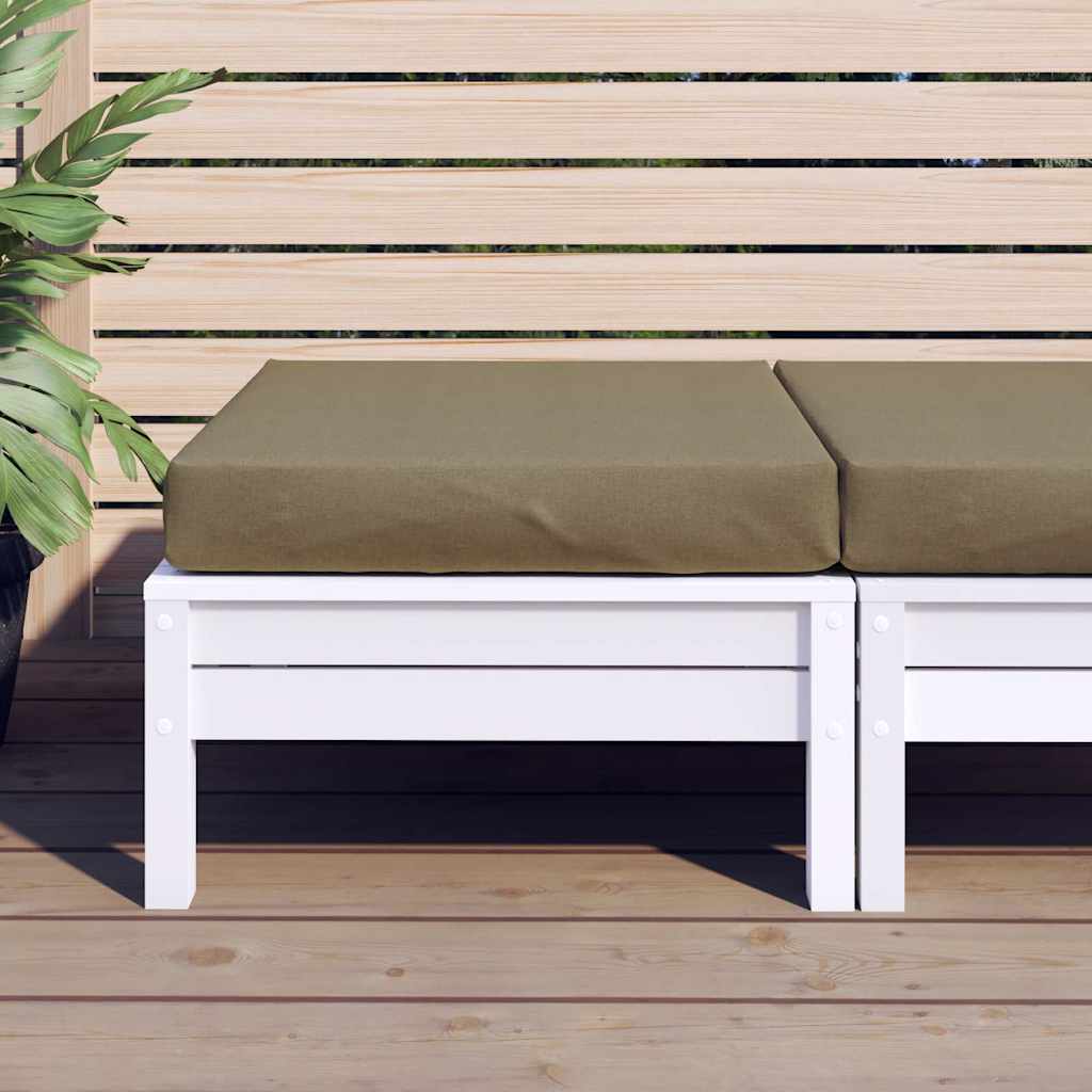vidaXL Palletkussen 60x60x9,5 cm stof gemêleerd taupe afbeelding
