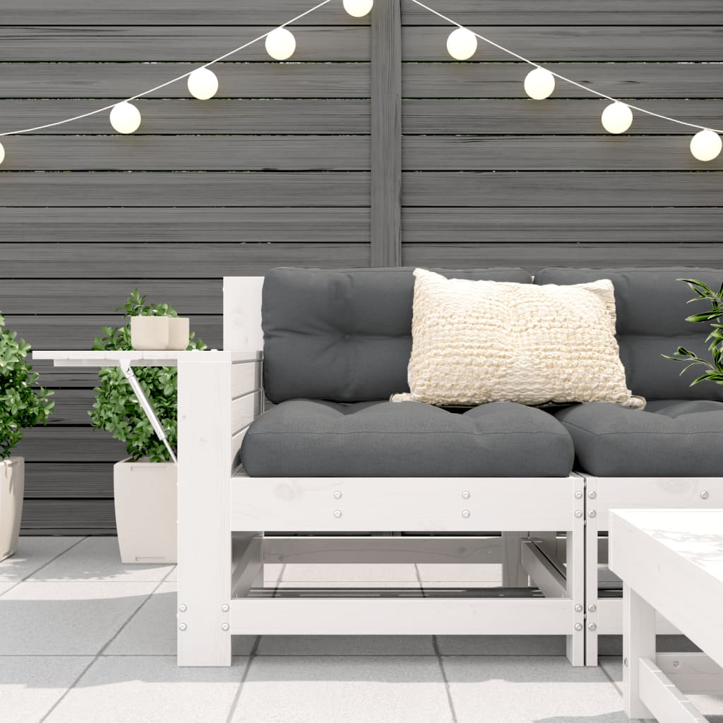 Thumbnail - vidaXL Gartensofa mit Armlehne und Beistelltisch Massivholz Kiefer
