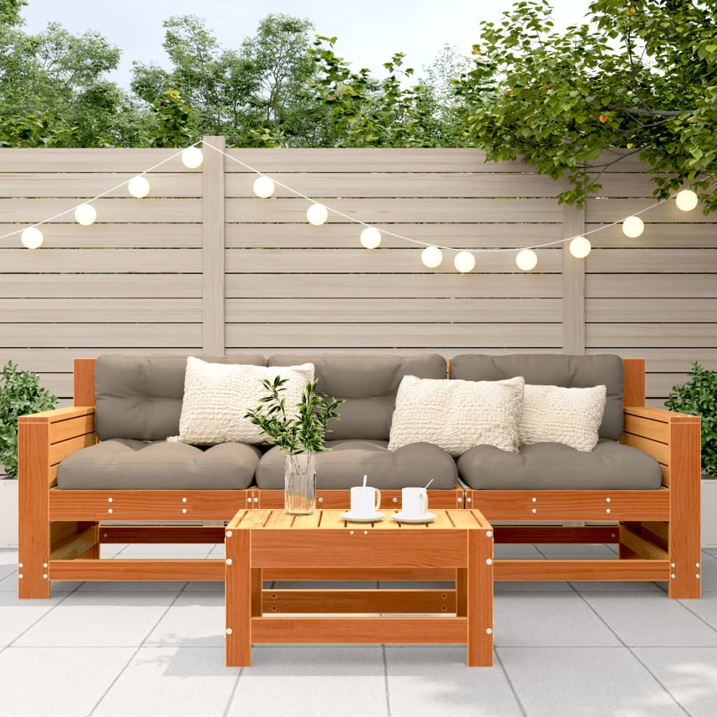 Mueble de Jardín Taburete Sofá de Exterior Mesa de Patio Madera Maciza vidaXL - Imagen 63 de 96