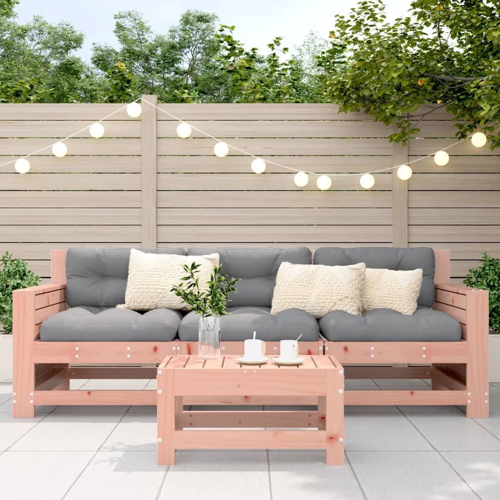 vidaXL Tuinvoetenbank 62x30x32 cm massief douglashout afbeelding