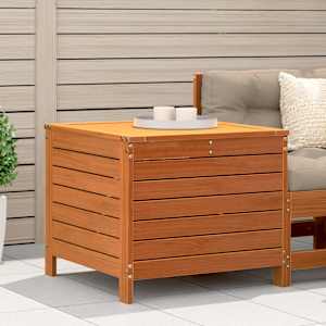 Vrtni stolček za noge voščeno rjav 62x63,5x53,5 cm borovina