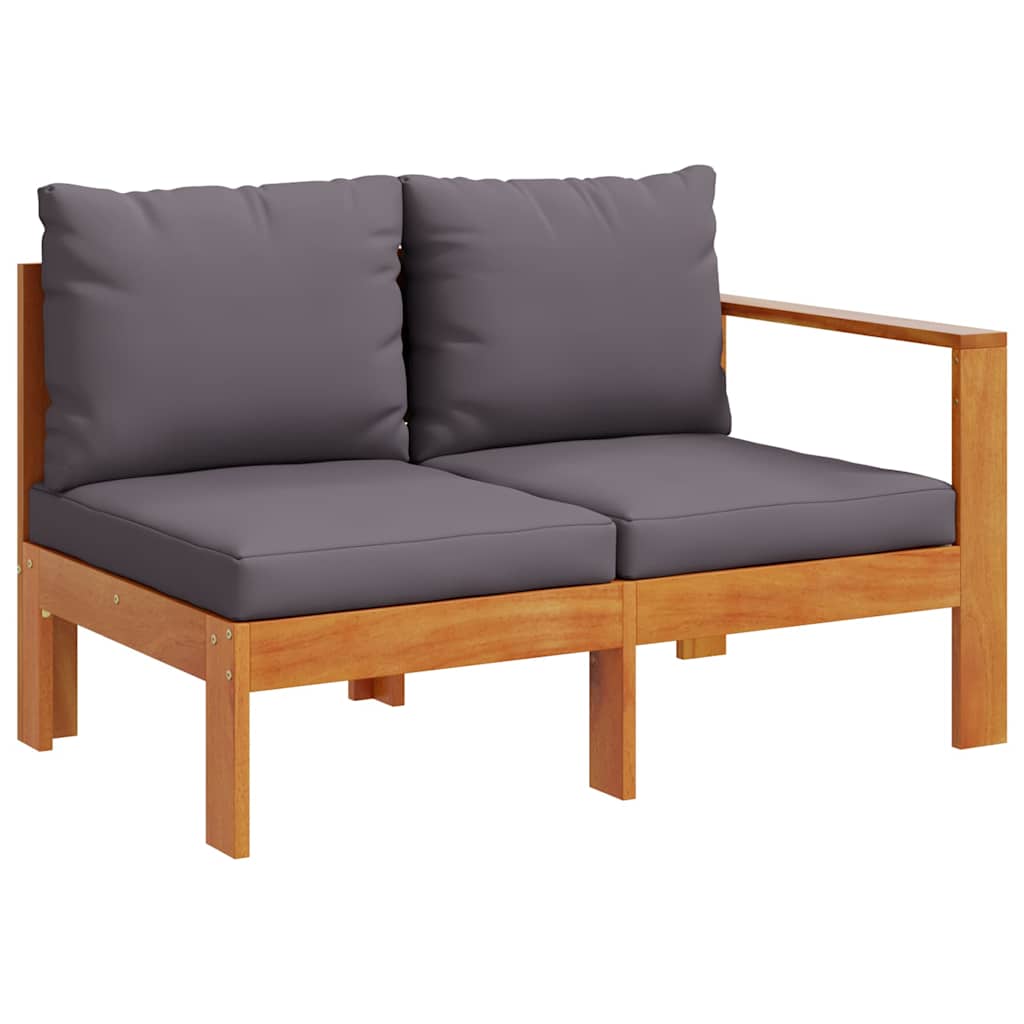 Thumbnail - vidaXL Gartensofa mit 1 Armlehne 2-Sitzer Massivholz Akazie