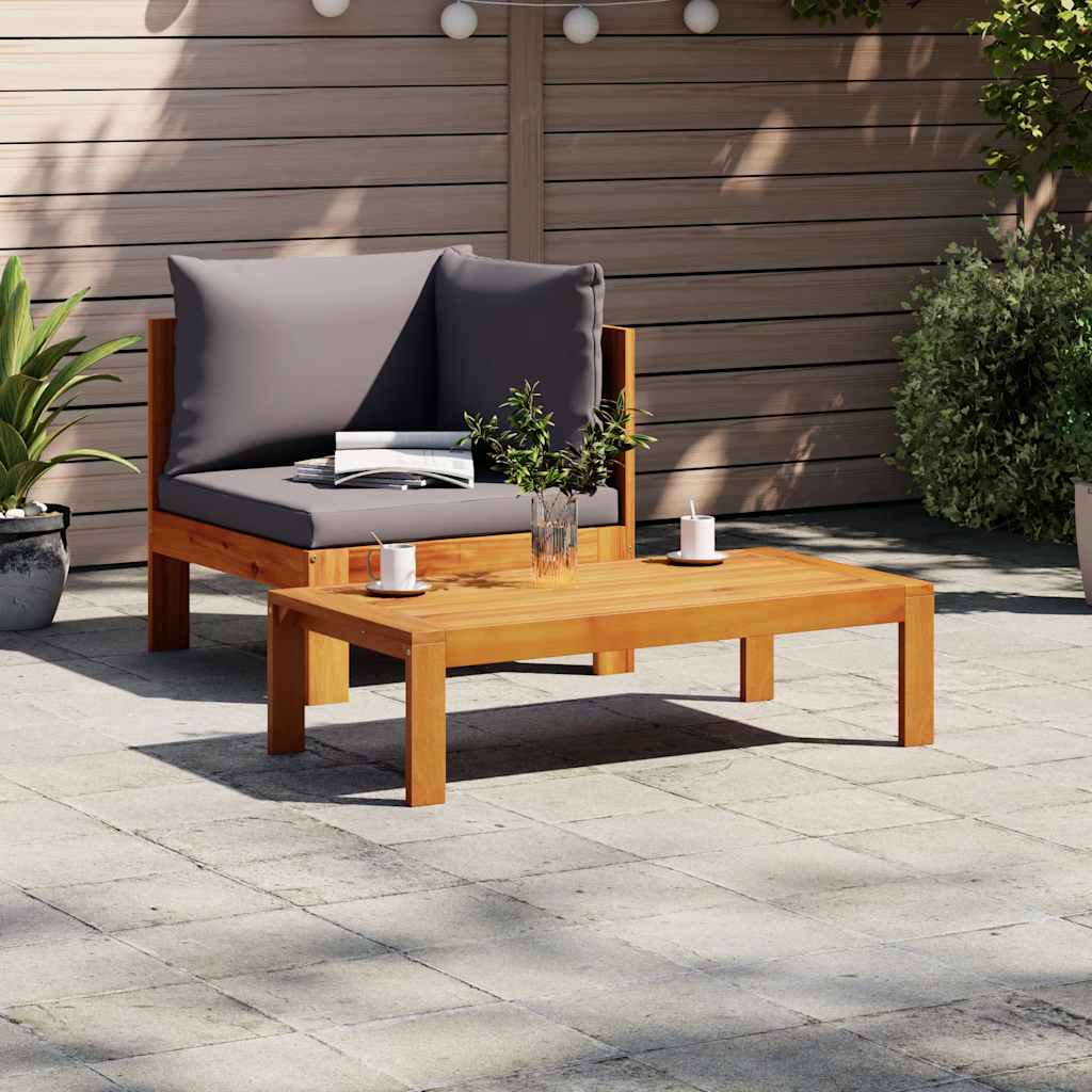 Thumbnail - vidaXL 2-tlg. Garten-Sofa-Set mit Kissen Massivholz Akazie