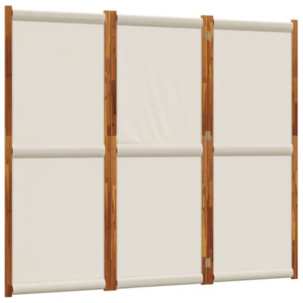 vidaXL 3 paneeliga sirm, helehall, 210x180 cm