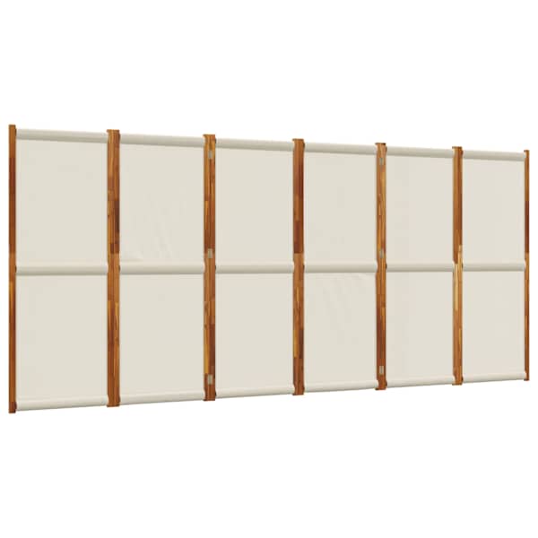 vidaXL 6 paneeliga sirm, helehall, 420x180 cm