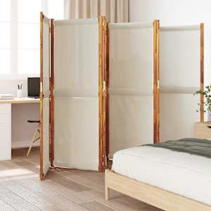 Paravan 6-delni svetlo siv 420x180 cm