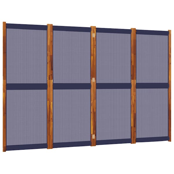 vidaXL 4 paneeliga ruumijagaja, tumesinine, 280x180 cm