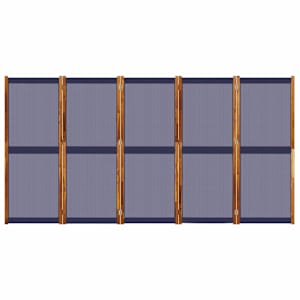 5dílný paraván tmavě modrý 350 x 180 cm - obrázek 4