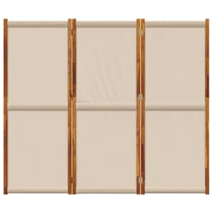 3dílný paraván taupe 210 x 180 cm - obrázek 4