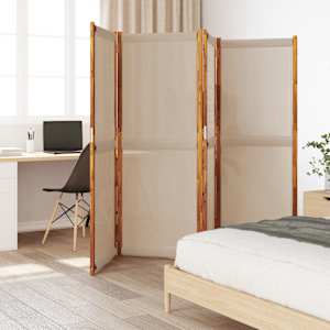 4dílný paraván taupe 280 x 180 cm - obrázek 1