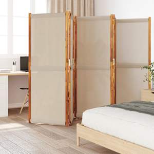 5dílný paraván taupe 350 x 180 cm - obrázek 1