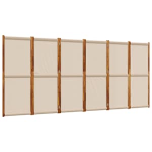 6dílný paraván taupe 420 x 180 cm - obrázek 2