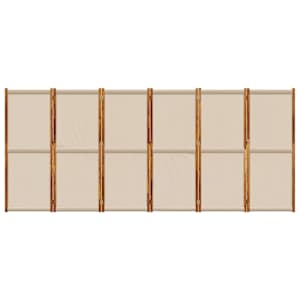6dílný paraván taupe 420 x 180 cm - obrázek 4