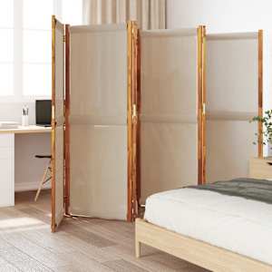 6dílný paraván taupe 420 x 180 cm - obrázek 1