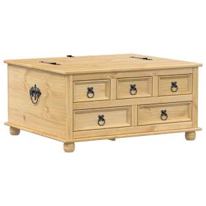 Úložný box Corona 90 x 78 x 45 cm masivní borové dřevo - obrázek 2