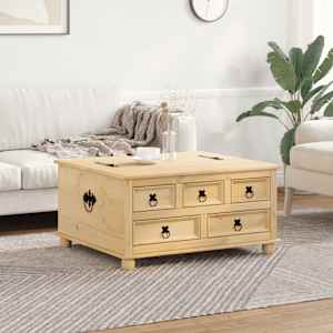Úložný box Corona 90 x 78 x 45 cm masivní borové dřevo - obrázek 3