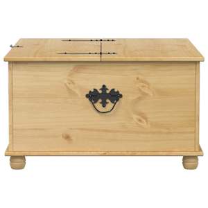 Úložný box Corona 90 x 78 x 45 cm masivní borové dřevo - obrázek 5