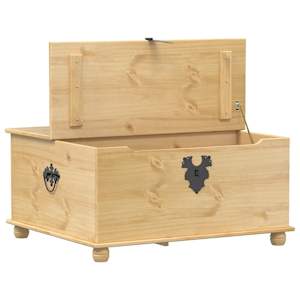Úložný box Corona 90 x 78 x 45 cm masivní borové dřevo - obrázek 7