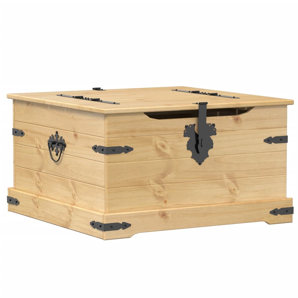 vidaXL Úložný box Corona 78 x 78 x 45 cm masivní borové dřevo