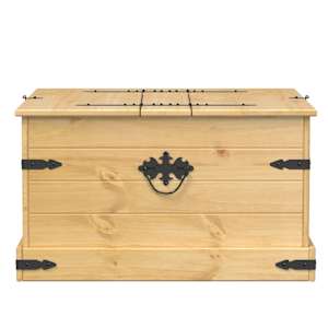Úložný box Corona 78 x 78 x 45 cm masivní borové dřevo - obrázek 5