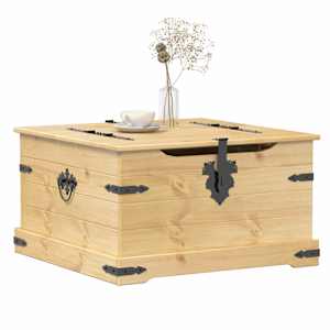 Úložný box Corona 78 x 78 x 45 cm masivní borové dřevo - obrázek 1