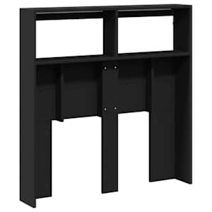 Čelo postele s úložným prostorem a LED černé 100 x 17 x 102 cm - obrázek 8