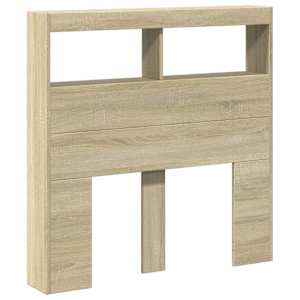 Čelo postele s úložným prostorem a LED dub sonoma 100x17x102 cm - obrázek 3