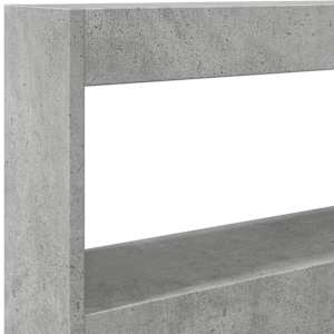 Čelo postele úložný prostor a LED betonově šedé 100x17x102 cm - obrázek 9