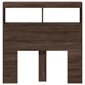 Čelo postele s úložným prostorem a LED hnědý dub 100x17x102 cm - obrázek 6