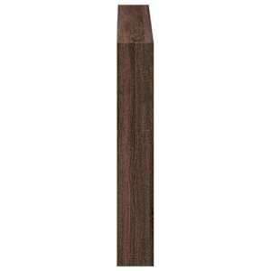 Čelo postele s úložným prostorem a LED hnědý dub 100x17x102 cm - obrázek 7