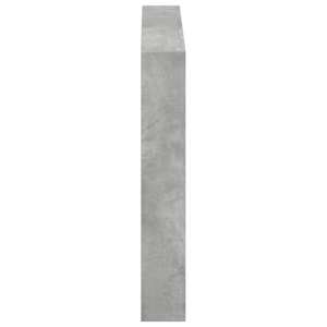 Čelo postele úložný prostor a LED betonově šedé 120x17x102 cm - obrázek 7