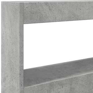 Čelo postele úložný prostor a LED betonově šedé 120x17x102 cm - obrázek 9