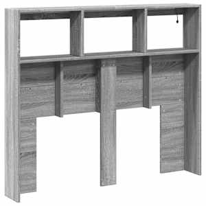 Čelo postele s úložným prostorem a LED šedé sonoma 120x17x102cm - obrázek 6