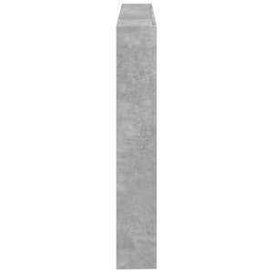 Čelo postele úložný prostor a LED betonově šedé 140x17x102 cm - obrázek 7