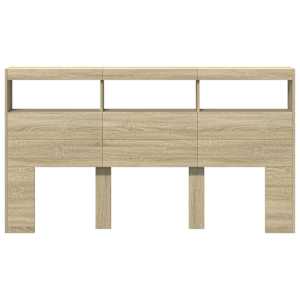 Čelo postele s úložným prostorem a LED dub sonoma 180x17x102 cm - obrázek 6