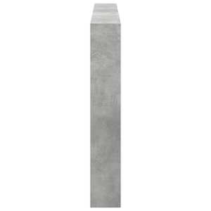 Čelo postele úložný prostor a LED betonově šedé 180x17x102 cm - obrázek 7