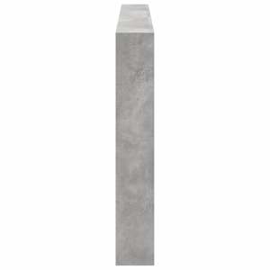 Čelo postele úložný prostor a LED betonově šedé 200x17x102 cm - obrázek 7