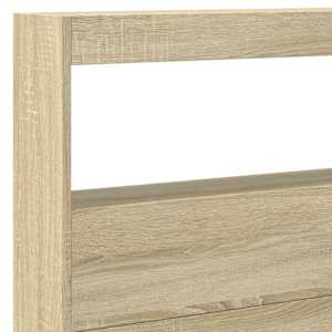 Čelo postele s úložným prostorem a LED dub sonoma 220x17x102 cm - obrázek 9