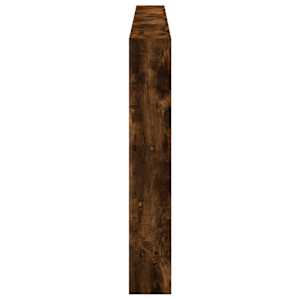 Čelo postele s úložným prostorem a LED kouřový dub 220x17x102cm - obrázek 7