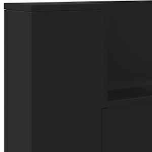 Čelo postele s úložným prostorem a LED černé 220x16,5x103,5 cm - obrázek 9