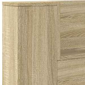 Čelo postele úložný prostor a LED dub sonoma 220x16,5x103,5 cm - obrázek 8