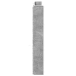 Čelo postele úložný prostor LED betonově šedé 220x16,5x103,5 cm - obrázek 7