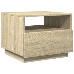 Konferenční stolek s LED osvětlením dub sonoma 50 x 49 x 40 cm - obrázek 3