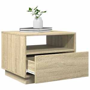 Konferenční stolek s LED osvětlením dub sonoma 50 x 49 x 40 cm - obrázek 6