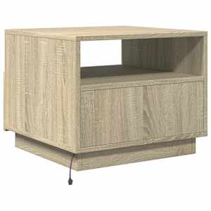 Konferenční stolek s LED osvětlením dub sonoma 50 x 49 x 40 cm - obrázek 9