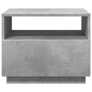Konferenční stolek s LED osvětlením betonově šedý 50x49x40 cm - obrázek 7